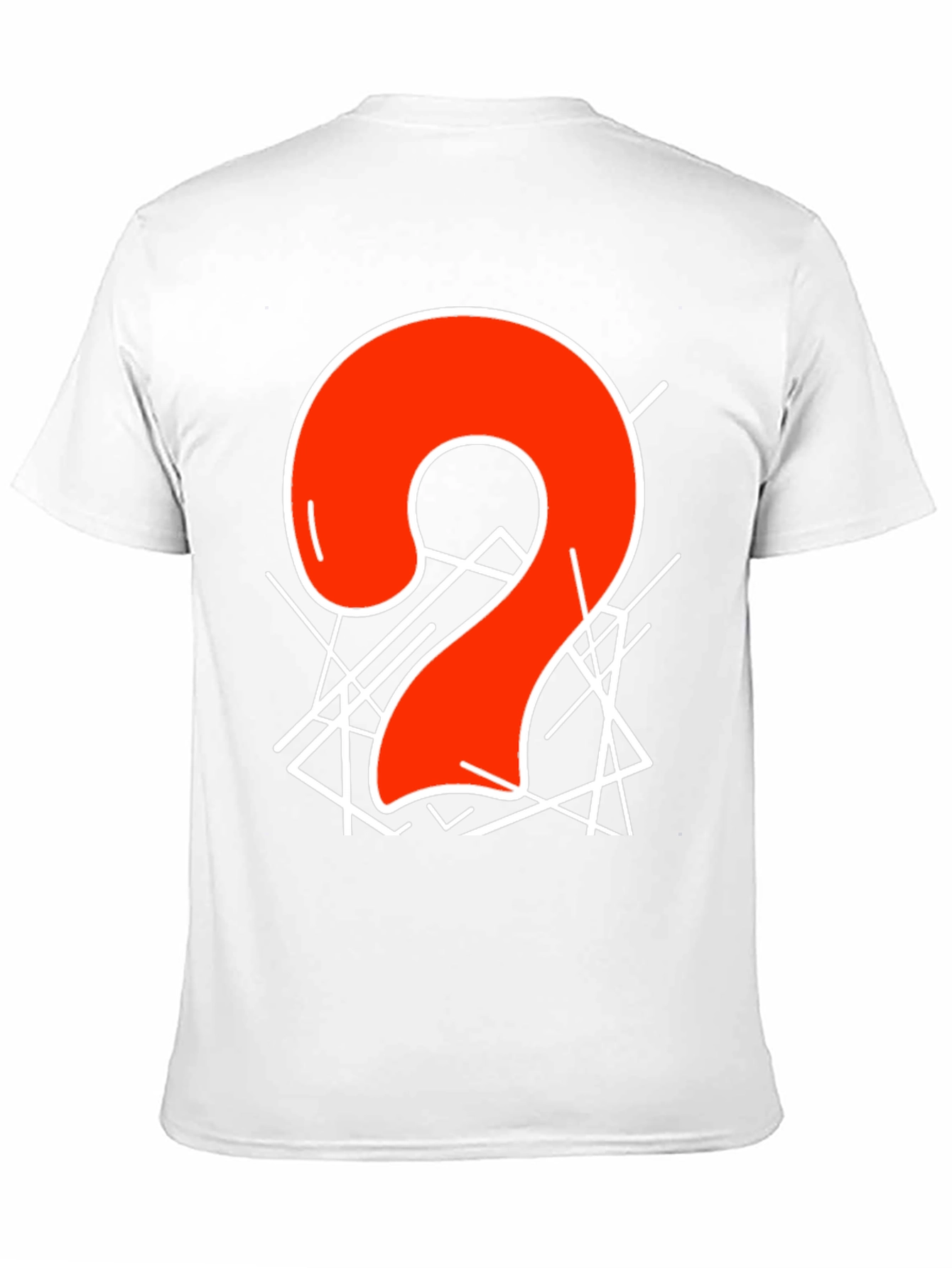 Abstract Number 2 Graphic T-Shirt - Black