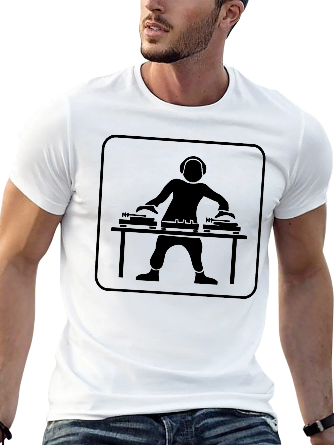 DJ Graphic T-Shirt - Black Music Lover Tee