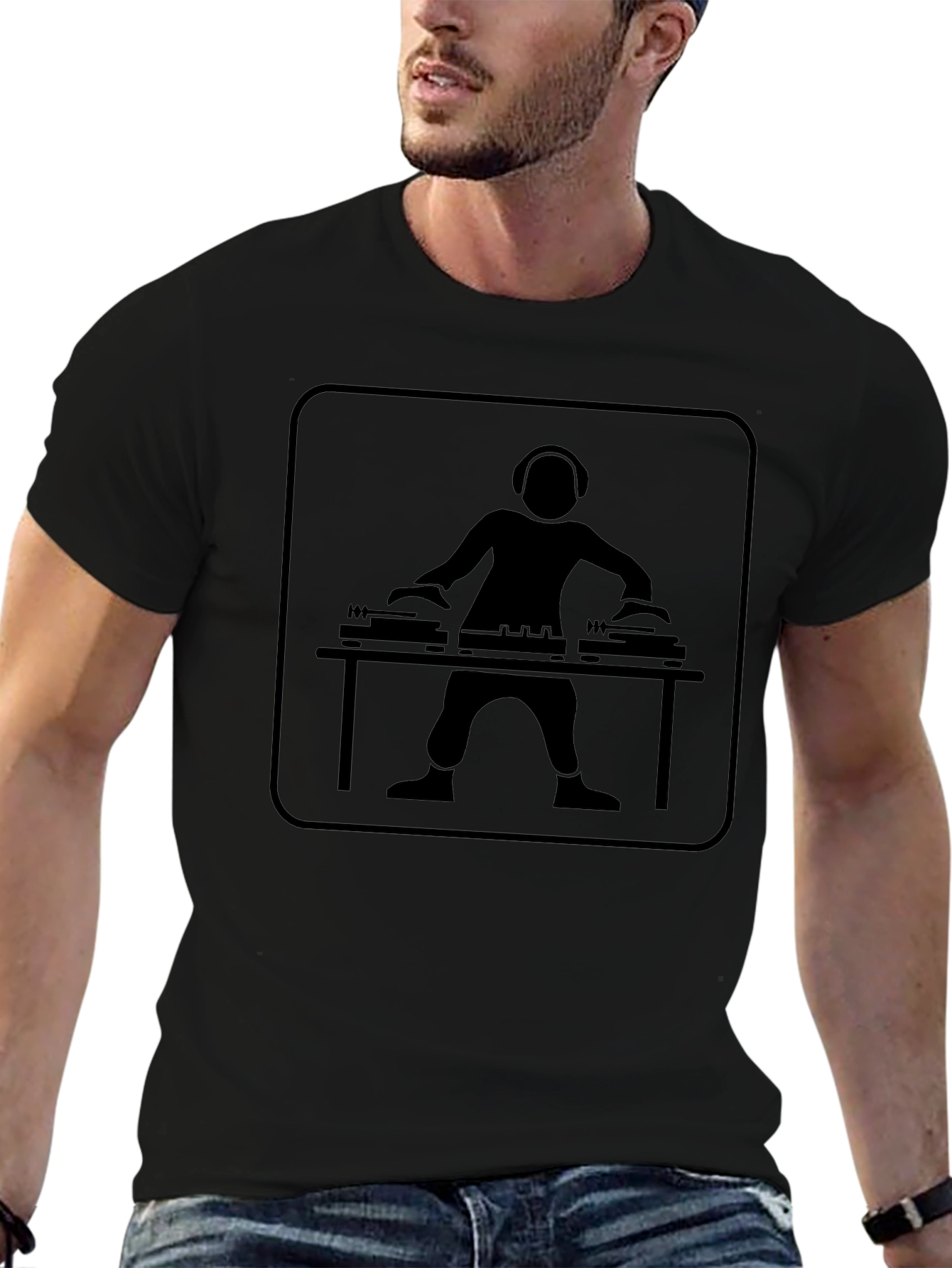 DJ Graphic T-Shirt - Black Music Lover Tee