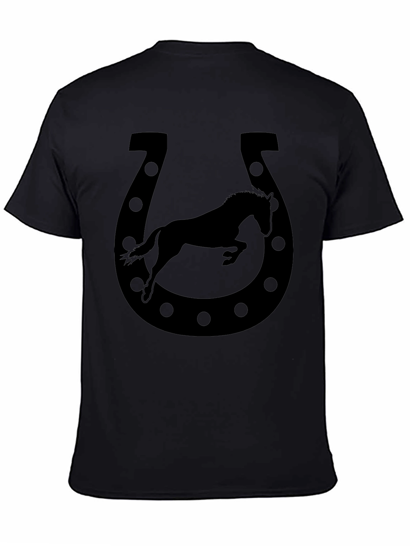 Black Horse Shoe Graphic Tee