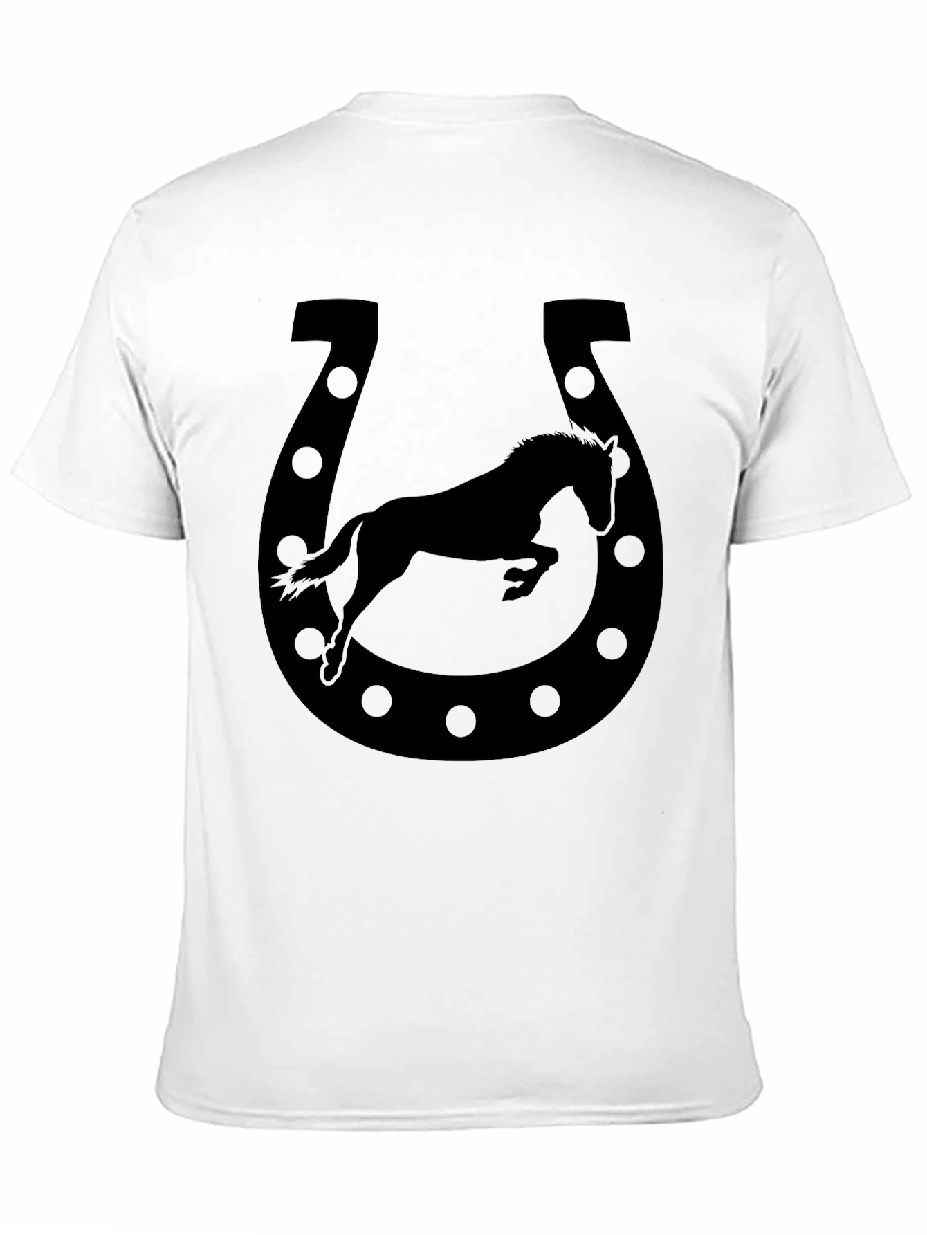 Black Horse Shoe Graphic Tee