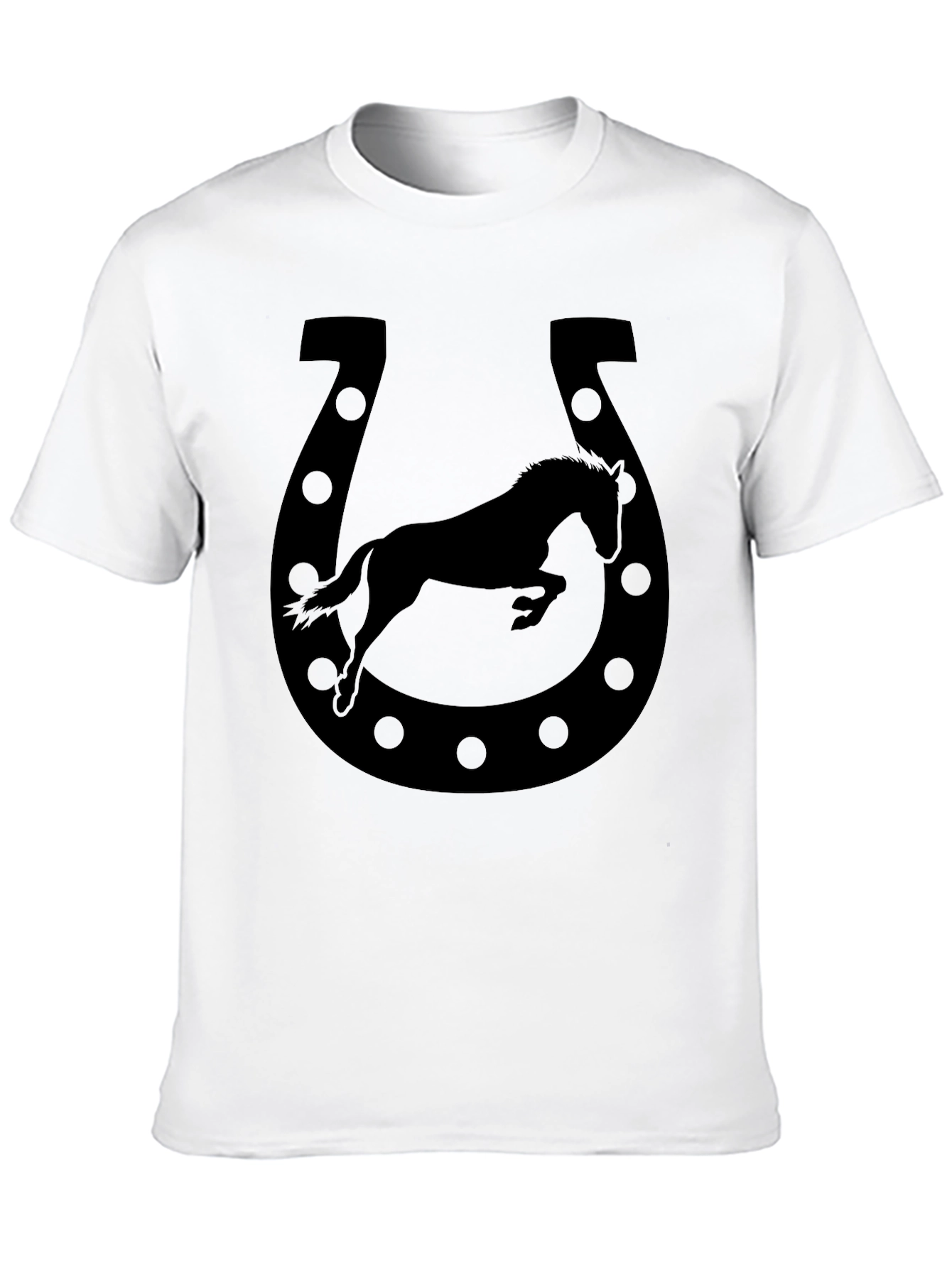 Black Horse Shoe Graphic Tee
