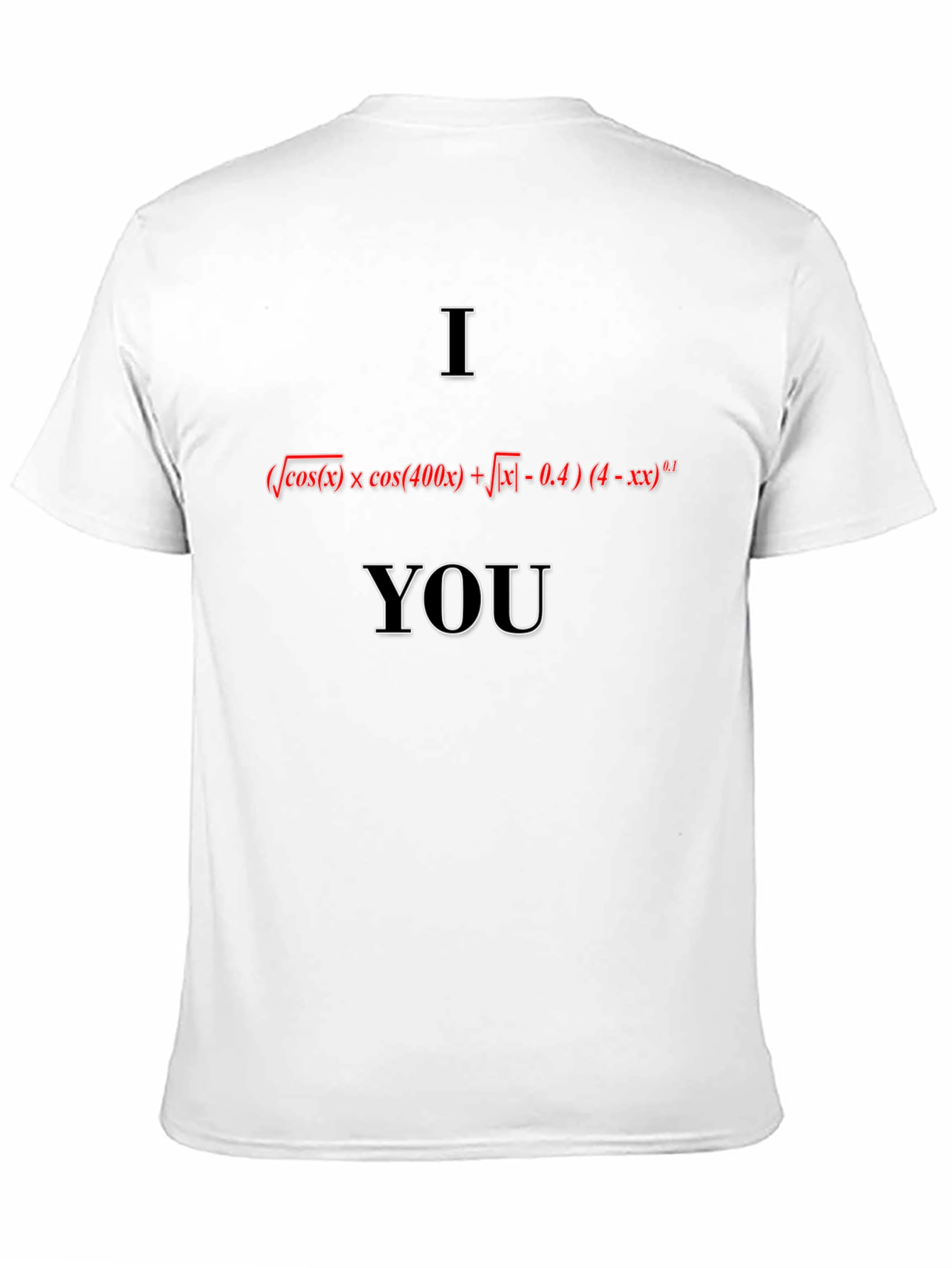 Math Equation I Love You Graphic T-Shirt