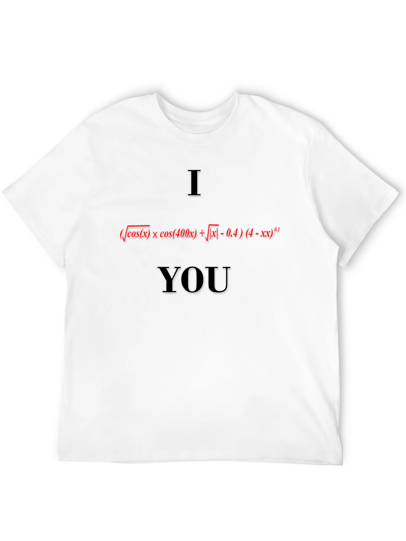 Math Equation I Love You Graphic T-Shirt