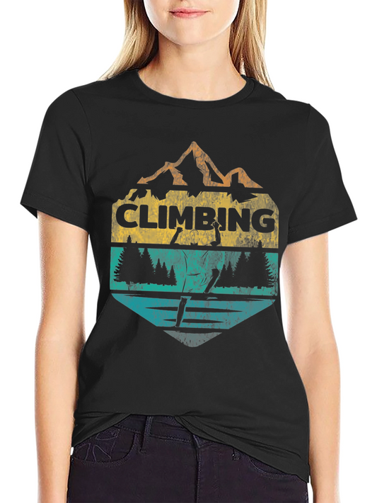 Climbing Graphic T-Shirt - Mountain Adventure Tee