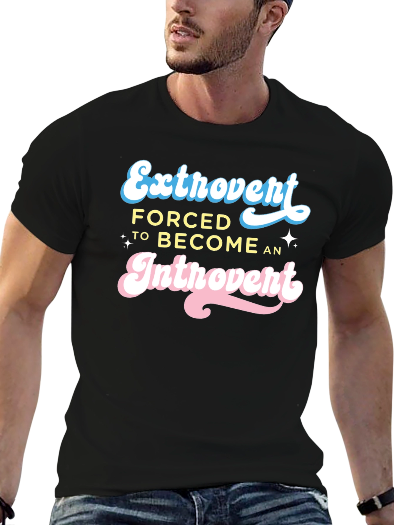 Extrovert Forced Introvert Graphic T-Shirt