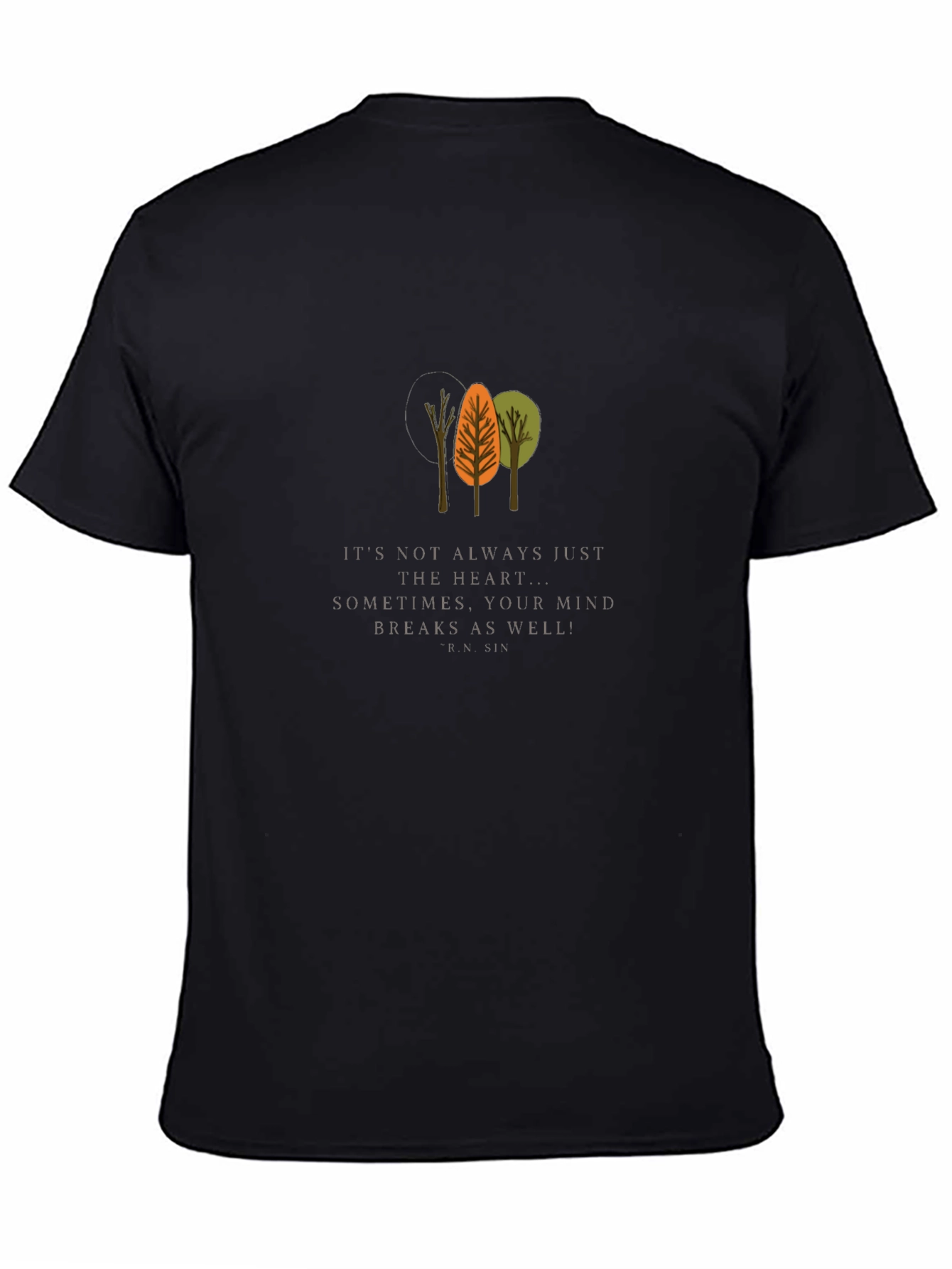 Mind Breaks Tree Graphic Tee - Unisex Black T-Shirt