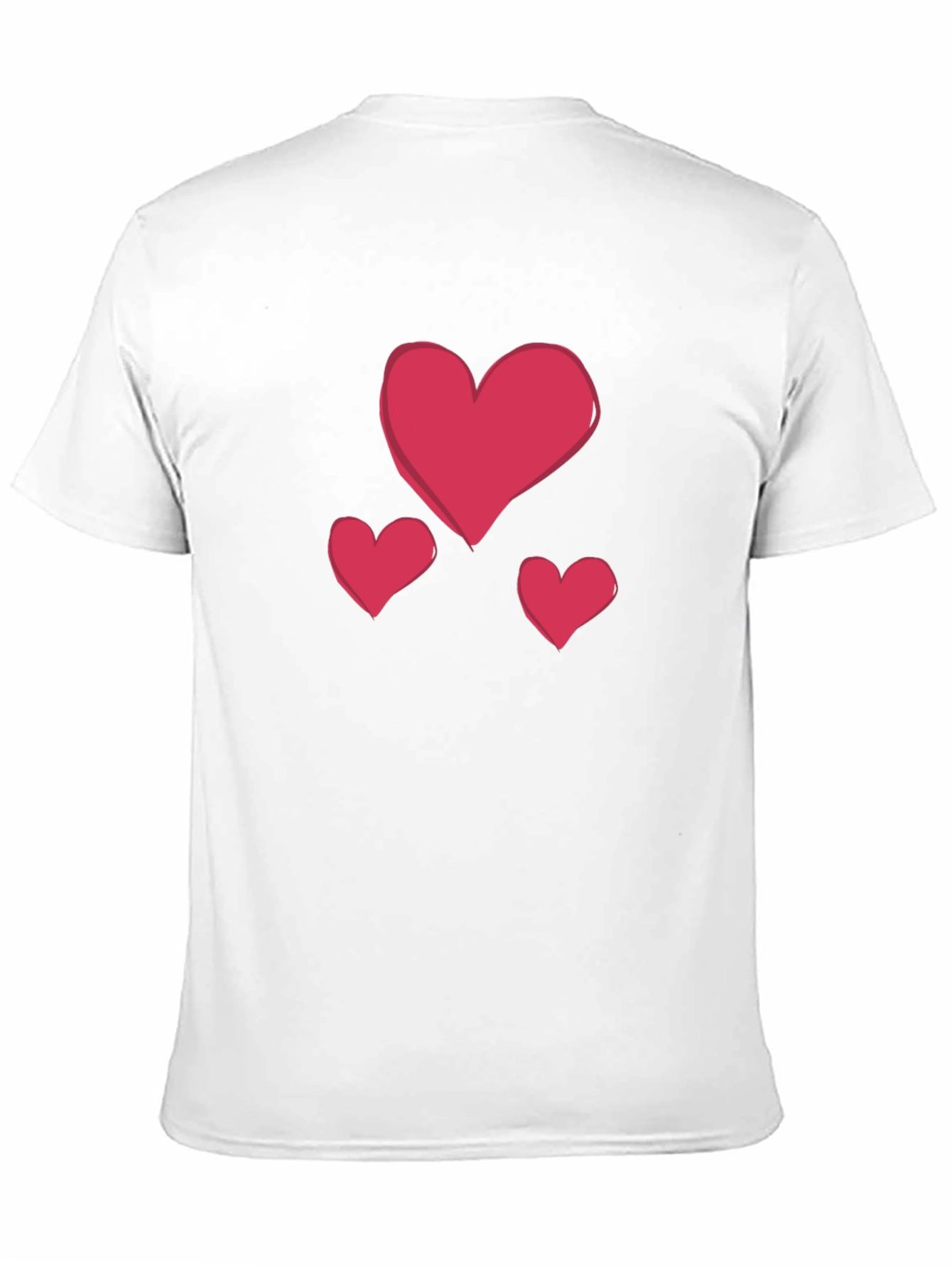 Heart Graphic Black Crew Neck T-Shirt