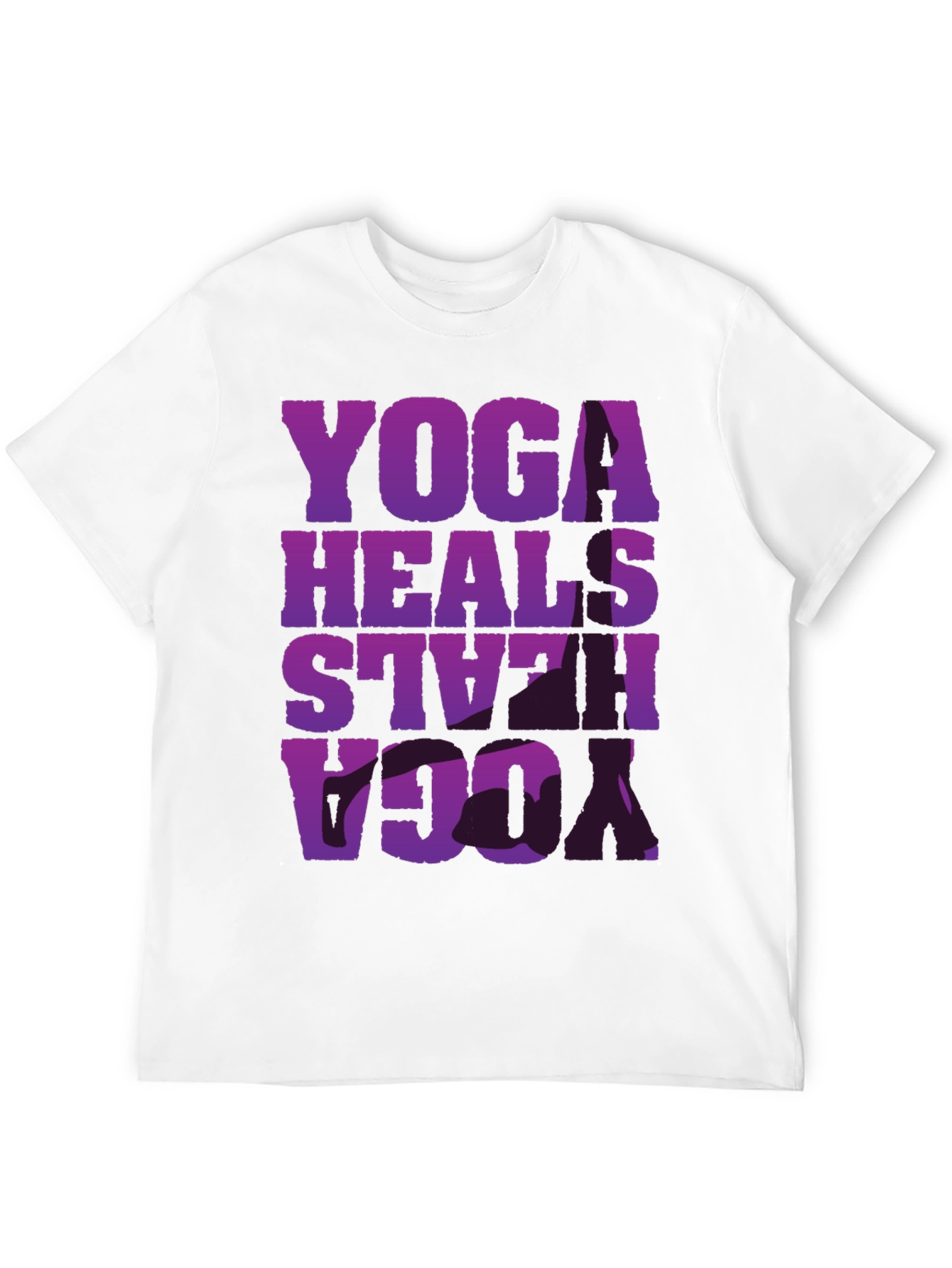 Yoga Heals T-Shirt: Relaxed Fit Soft Cotton Blend