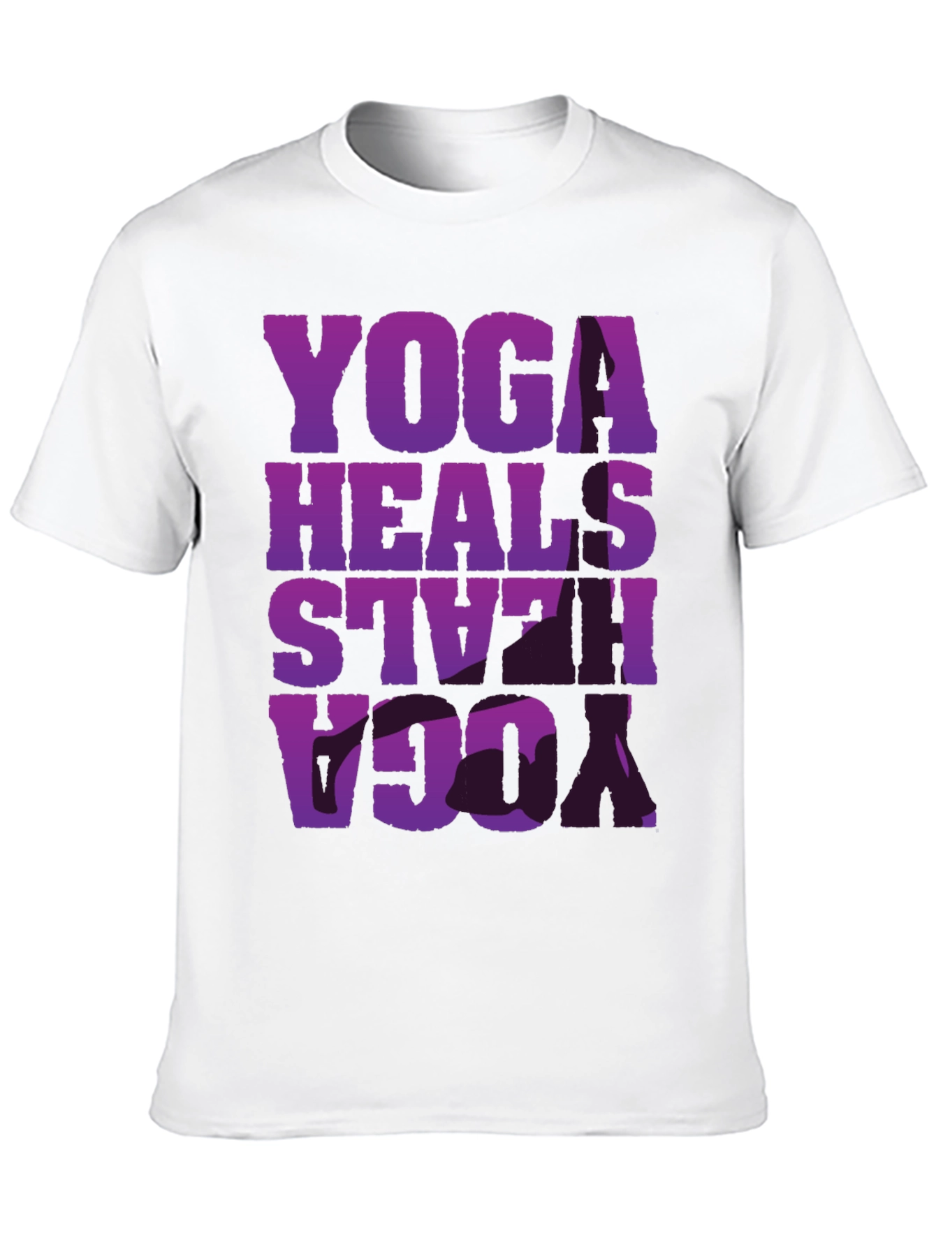 Yoga Heals T-Shirt: Relaxed Fit Soft Cotton Blend