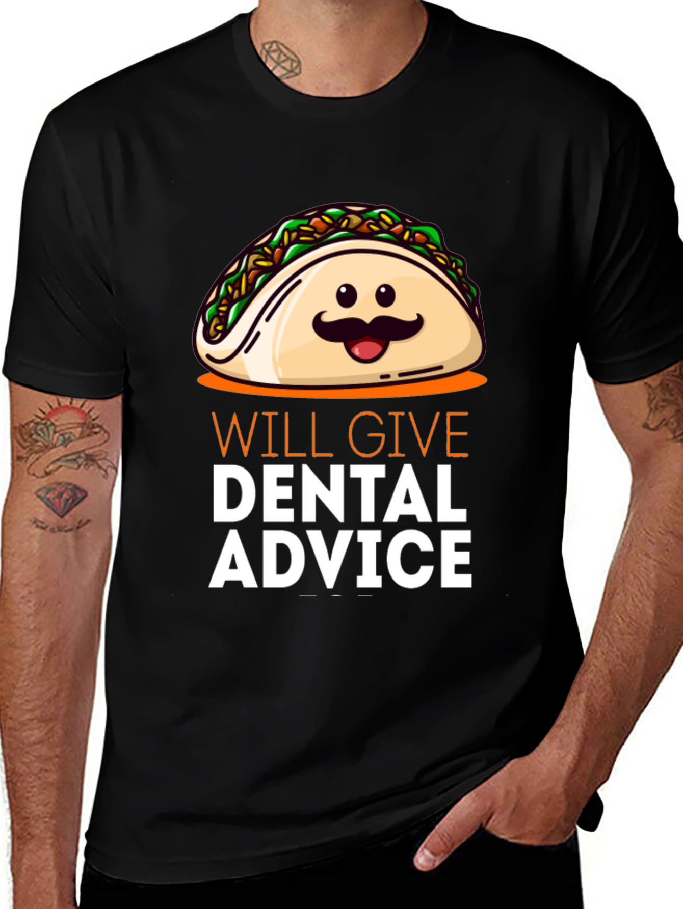 Taco Dental Advice T-Shirt - Funny Dentist Gift