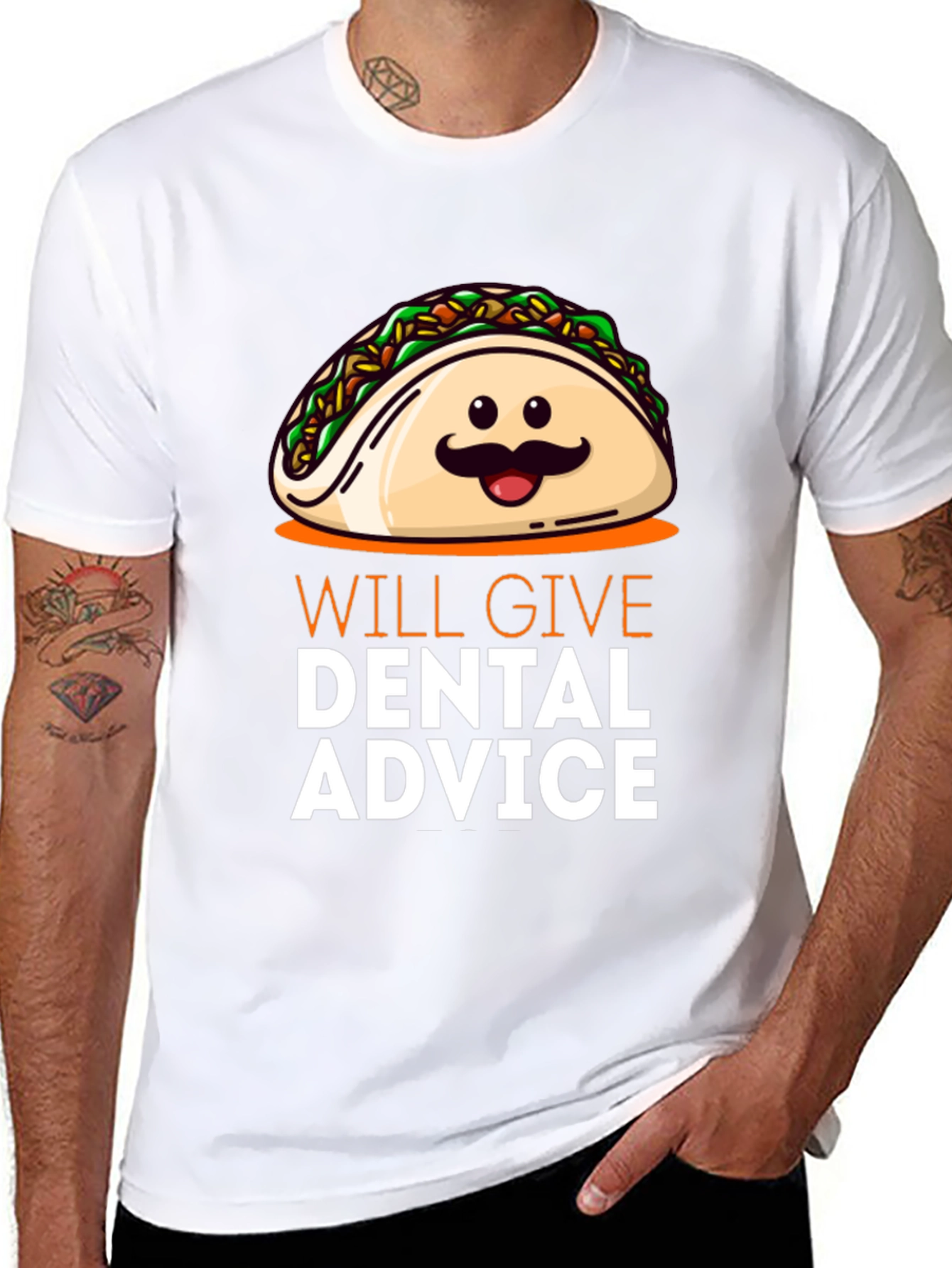 Taco Dental Advice T-Shirt - Funny Dentist Gift