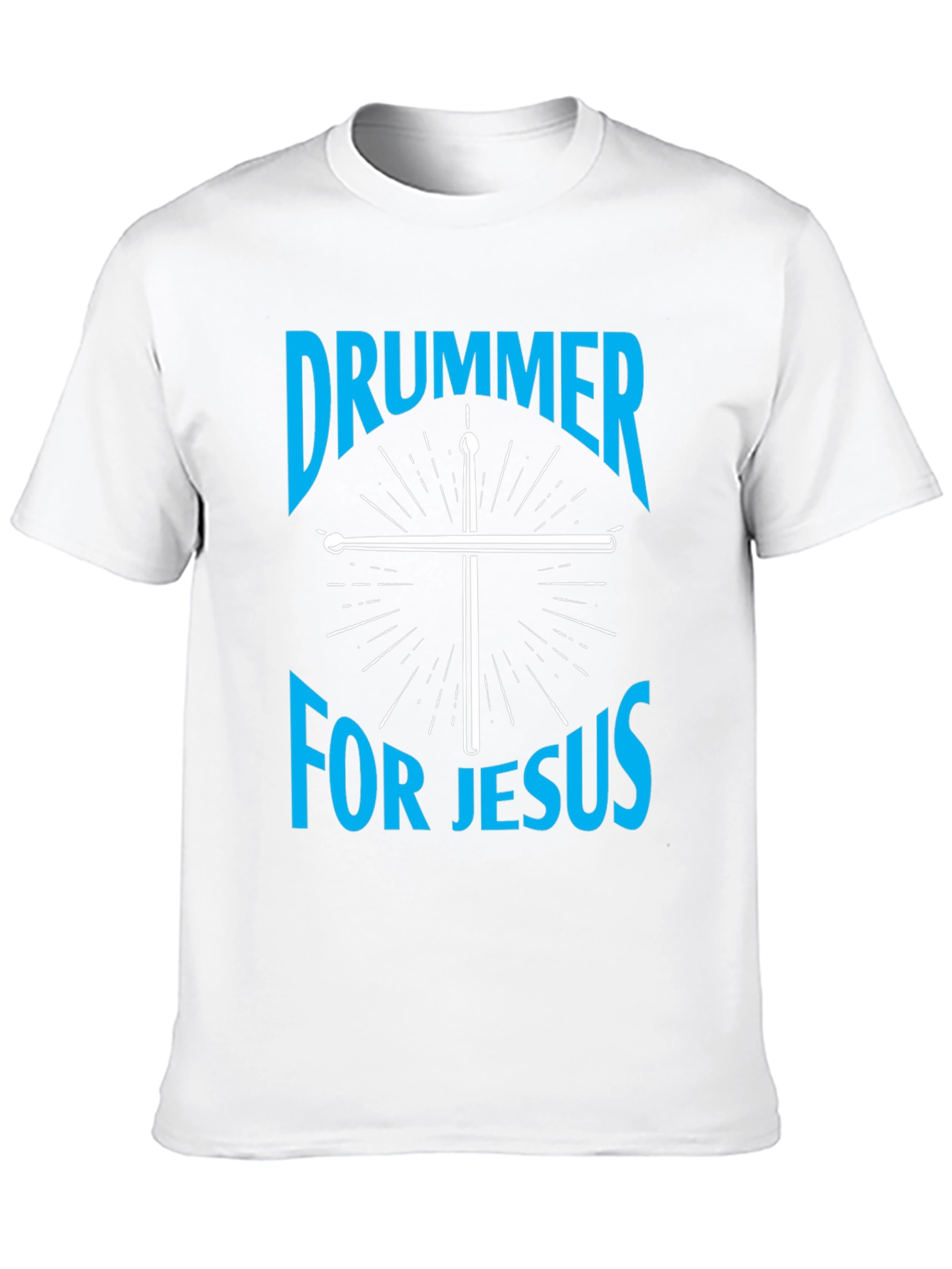Drummer for Jesus Black Graphic Tee
