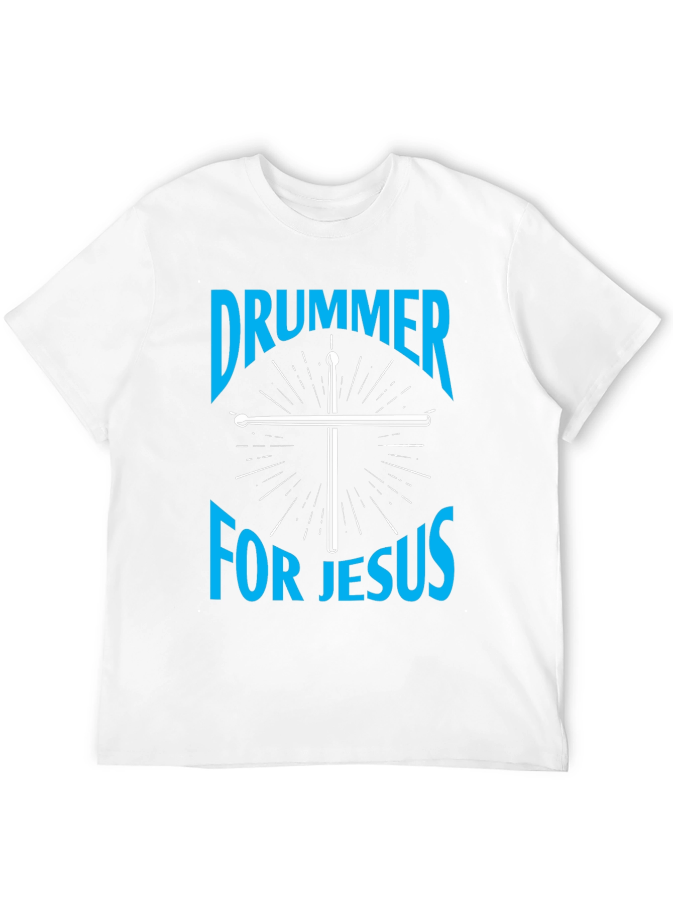 Drummer for Jesus Black Graphic Tee