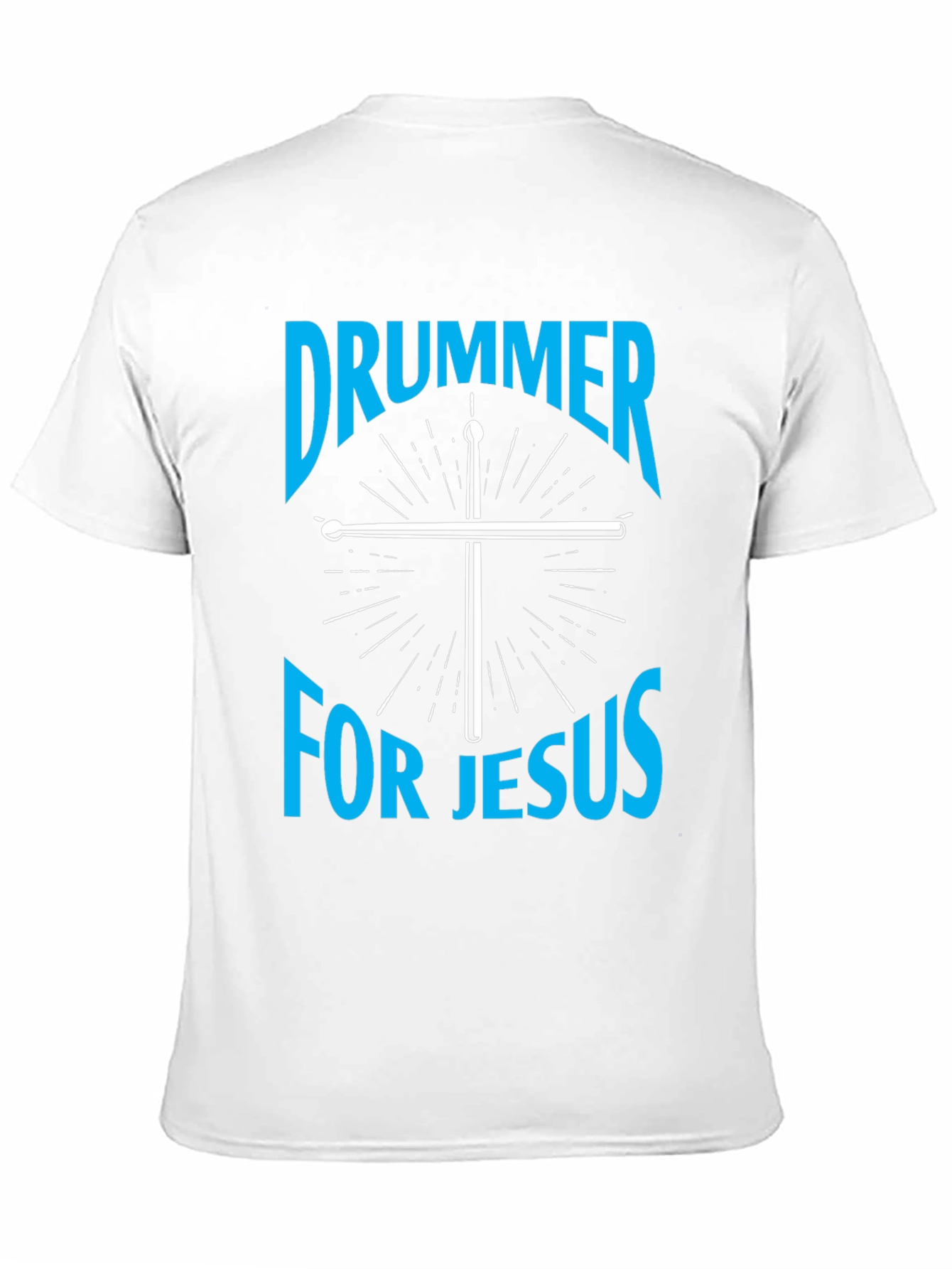 Drummer for Jesus Black Graphic Tee