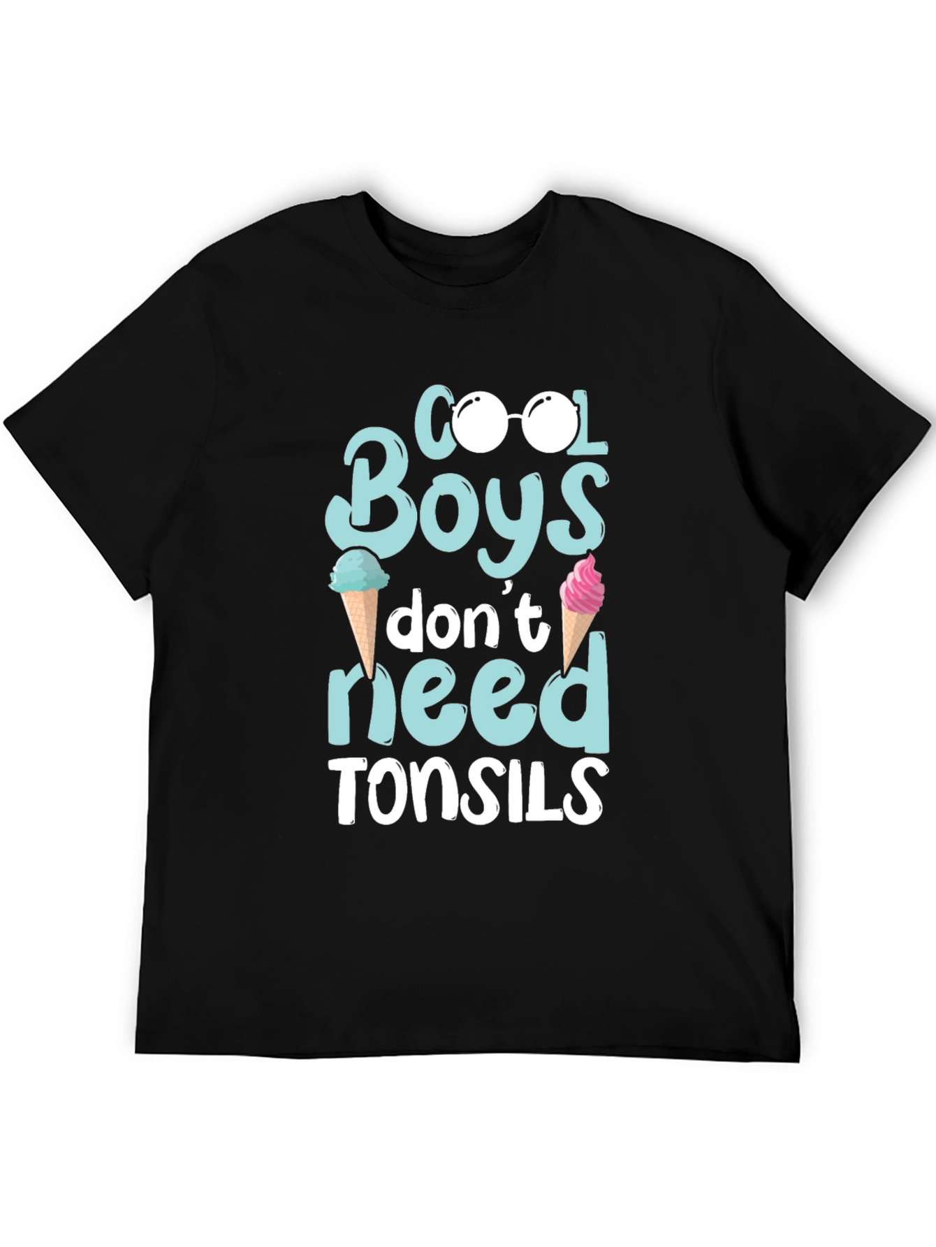 Cool Boys T-Shirt: Ice Cream & Sunglasses