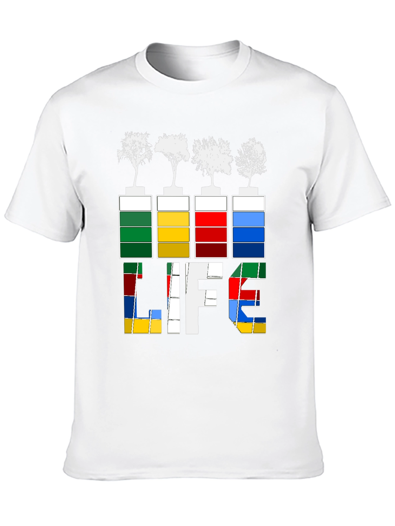 Eco Life Graphic Tee - Tree Battery Design
