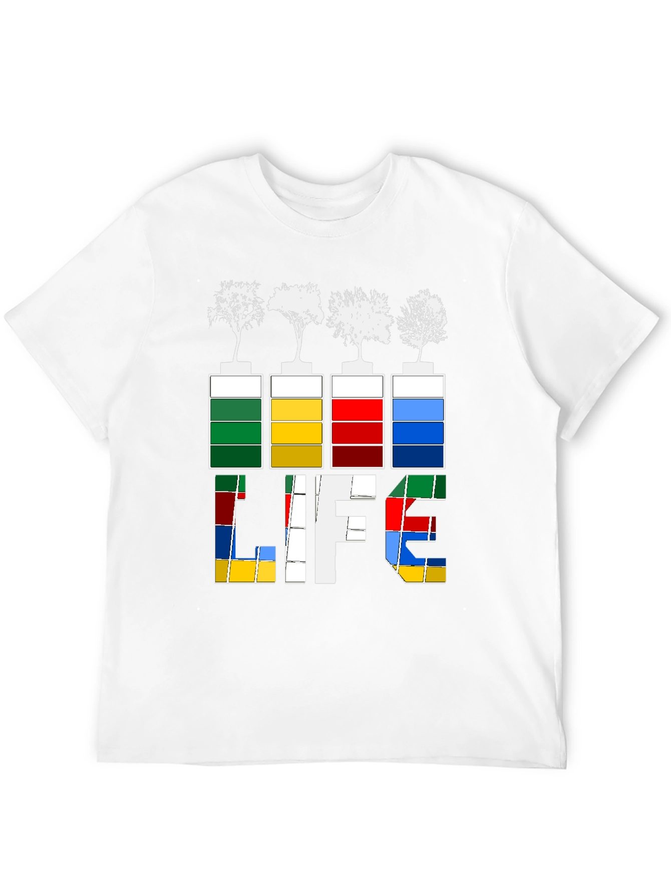 Eco Life Graphic Tee - Tree Battery Design
