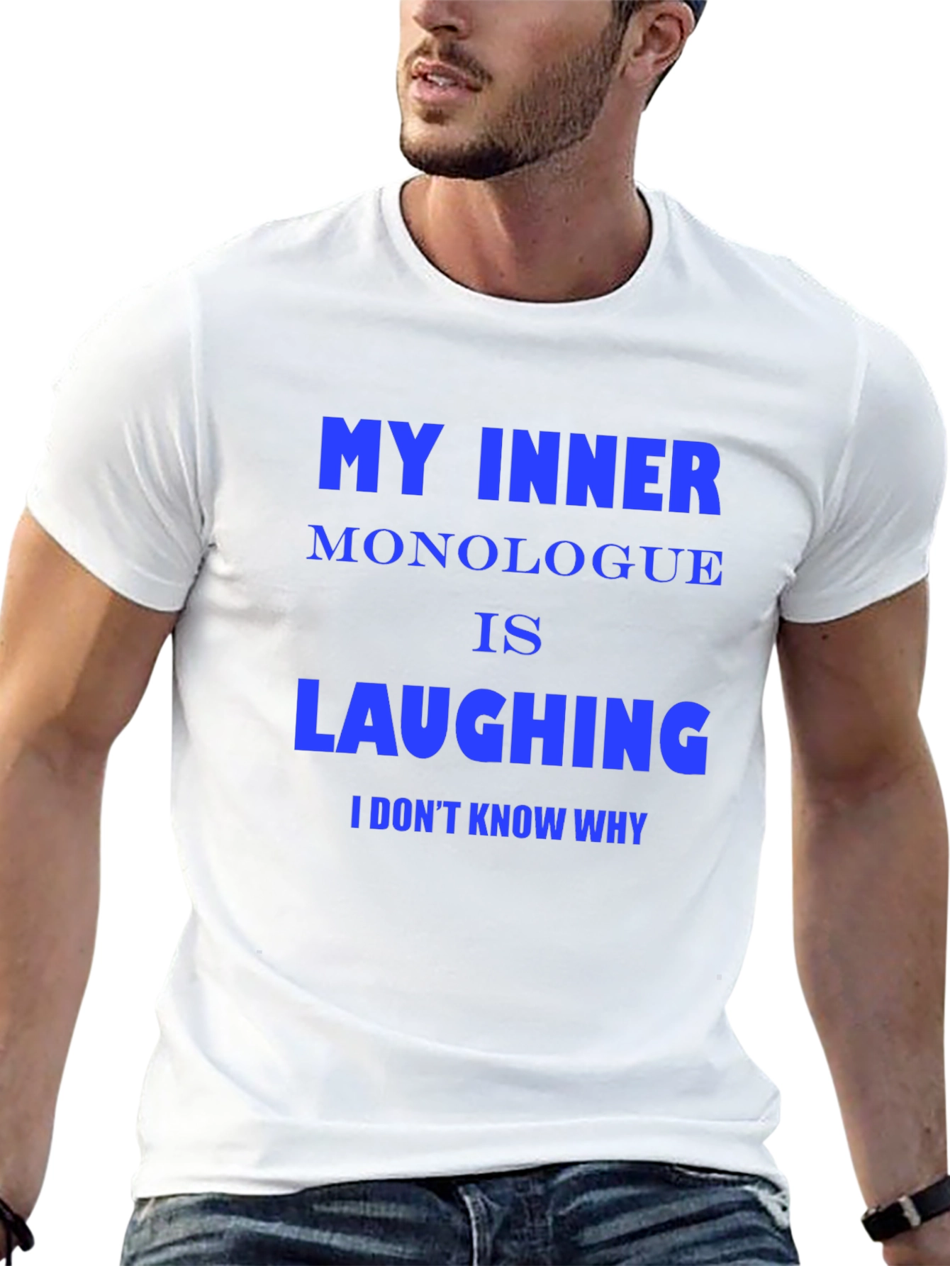 Funny Inner Monologue Laughing Graphic Tee