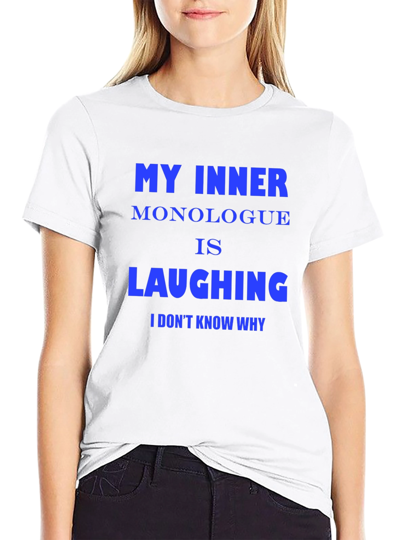 Funny Inner Monologue Laughing Graphic Tee