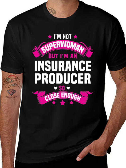 Insurance Producer Superwoman Graphic T-Shirt