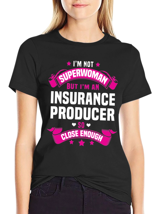 Insurance Producer Superwoman Graphic T-Shirt