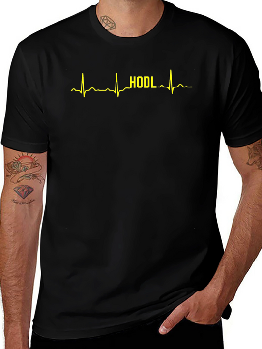 HODL Heartbeat T-Shirt - Crypto Investor Tee