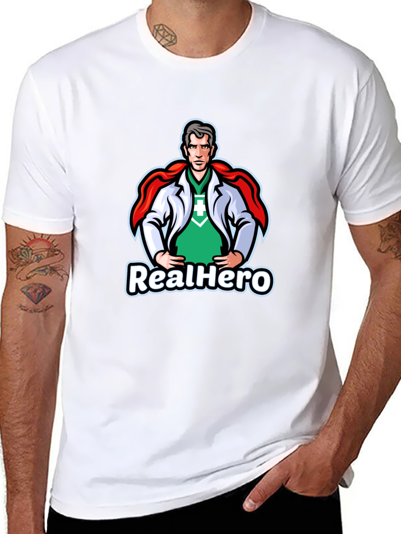 RealHero Doctor T-Shirt - Superhero Medical Apparel