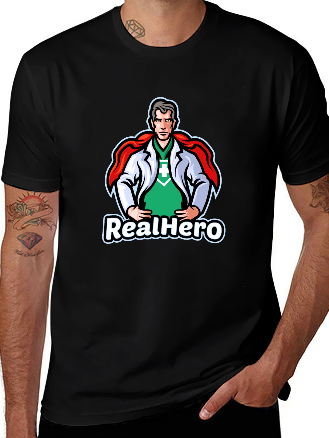 RealHero Doctor T-Shirt - Superhero Medical Apparel