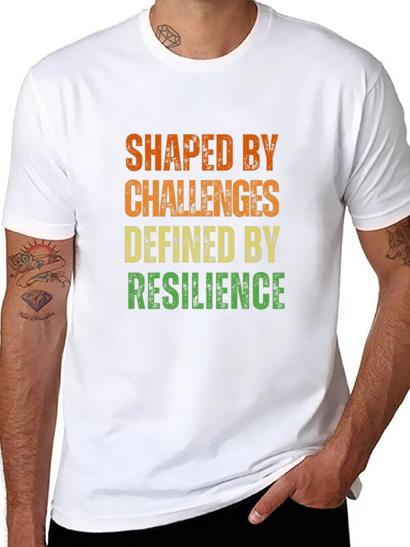 Shaped by Challenges Resilience Graphic Tee