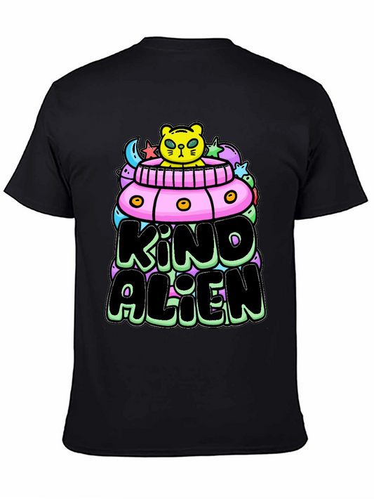 Kind Alien Graphic Tee - Black Unisex T-Shirt
