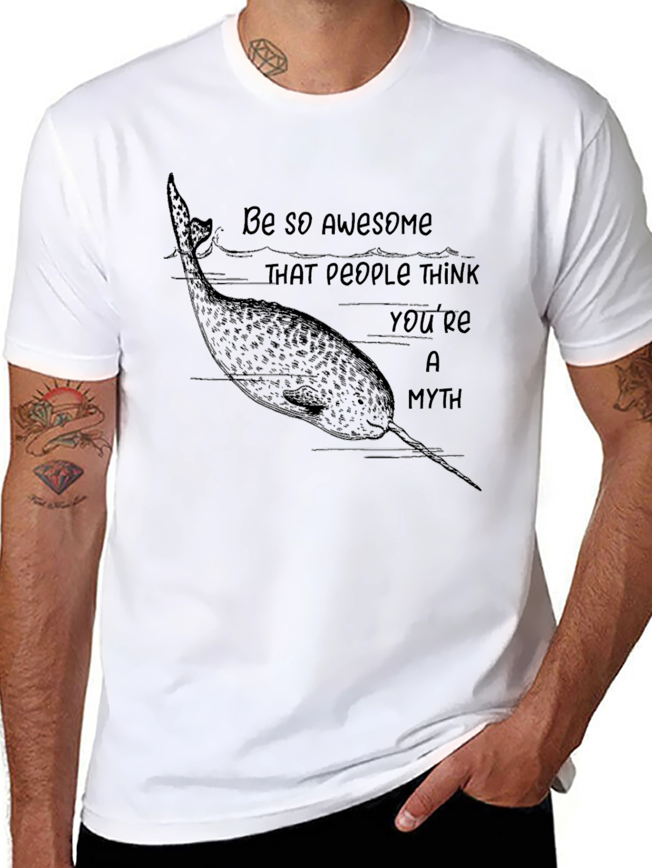 Narwhal Myth T-Shirt - Be So Awesome