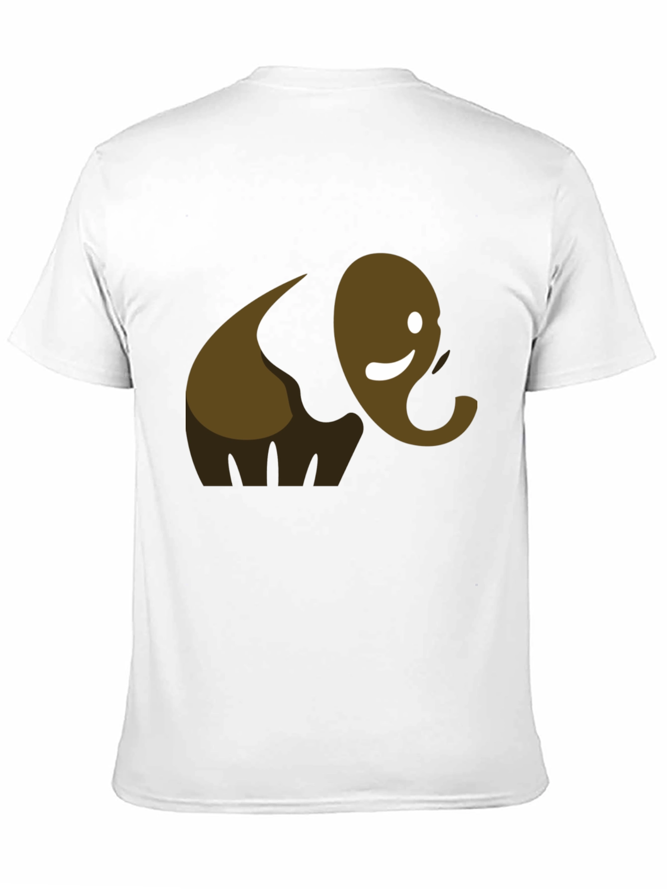 Cute Elephant Graphic Tee - Black Cotton T-Shirt
