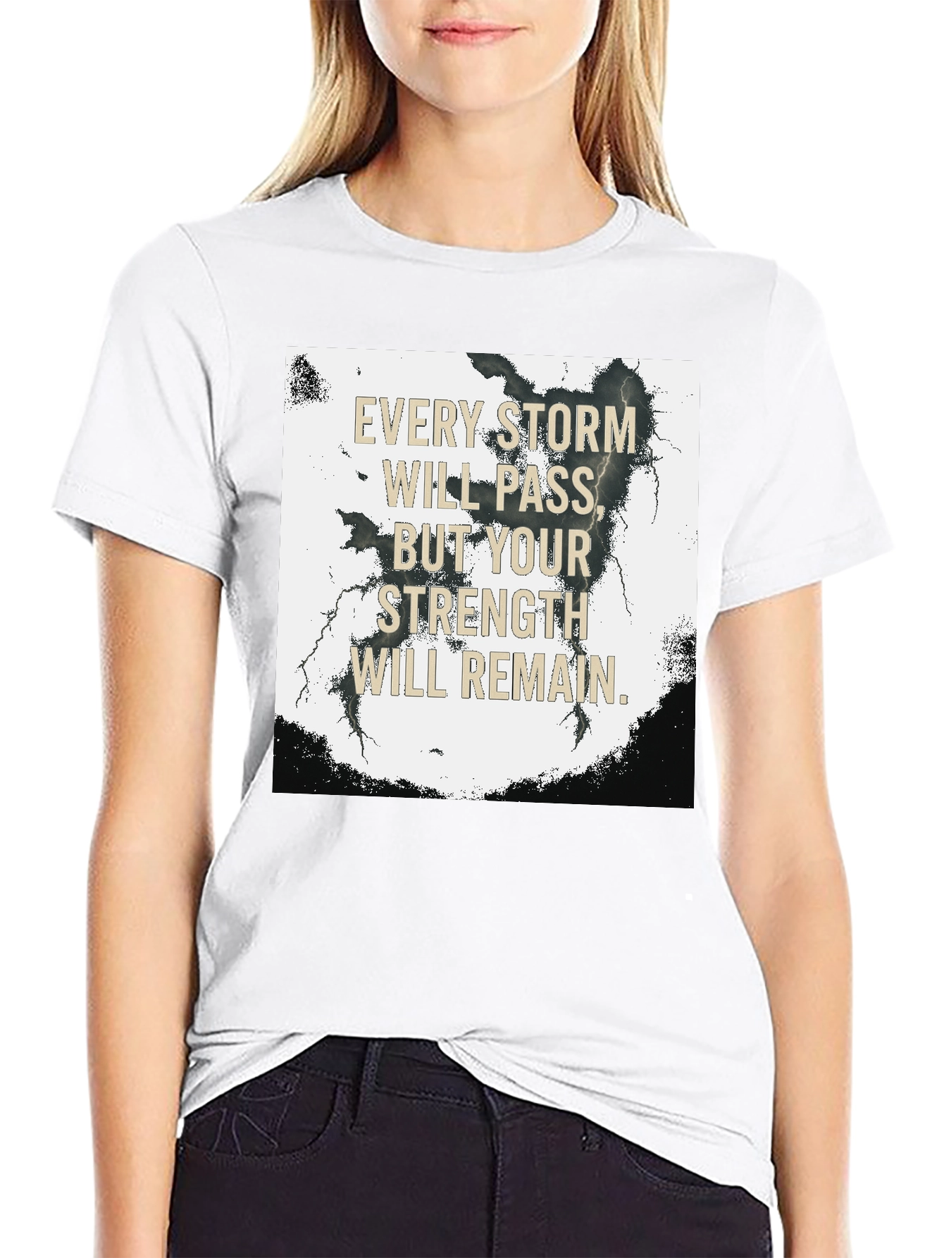 Inspirational Storm Strength Graphic Tee