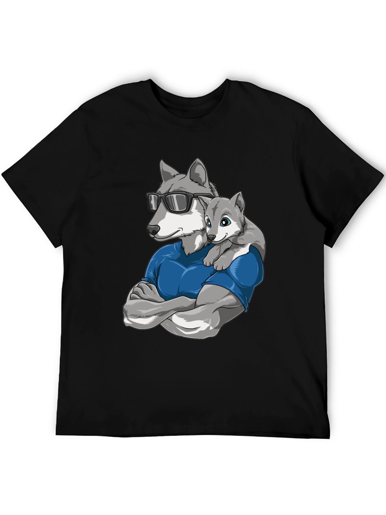 Cool Wolf Dad T-Shirt