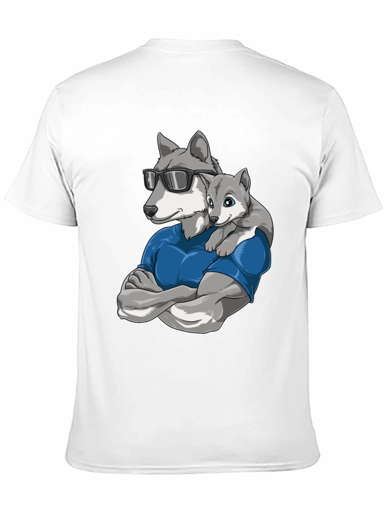 Cool Wolf Dad T-Shirt