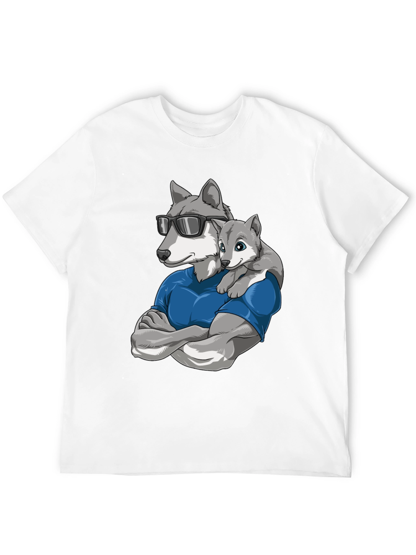 Cool Wolf Dad T-Shirt