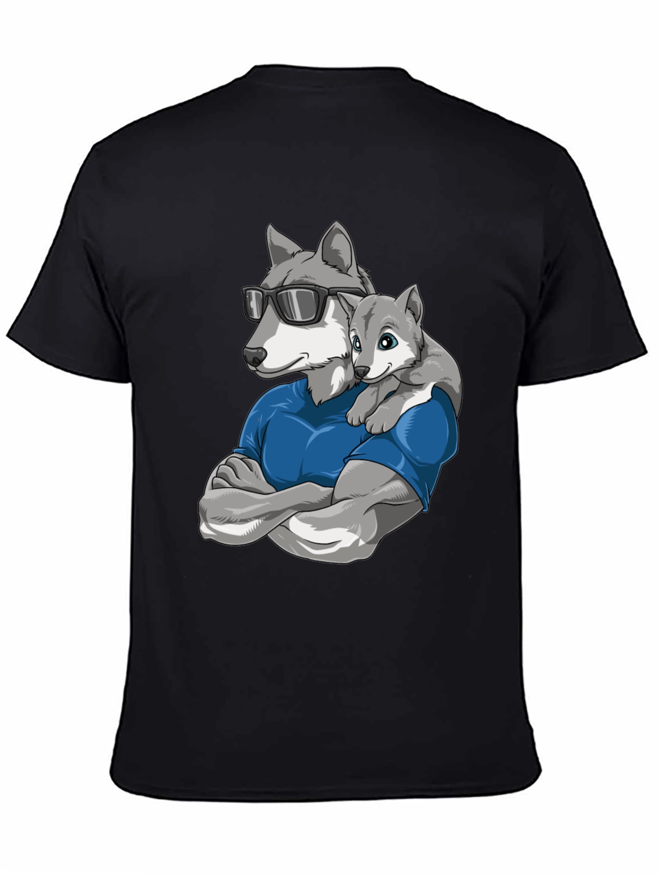 Cool Wolf Dad T-Shirt