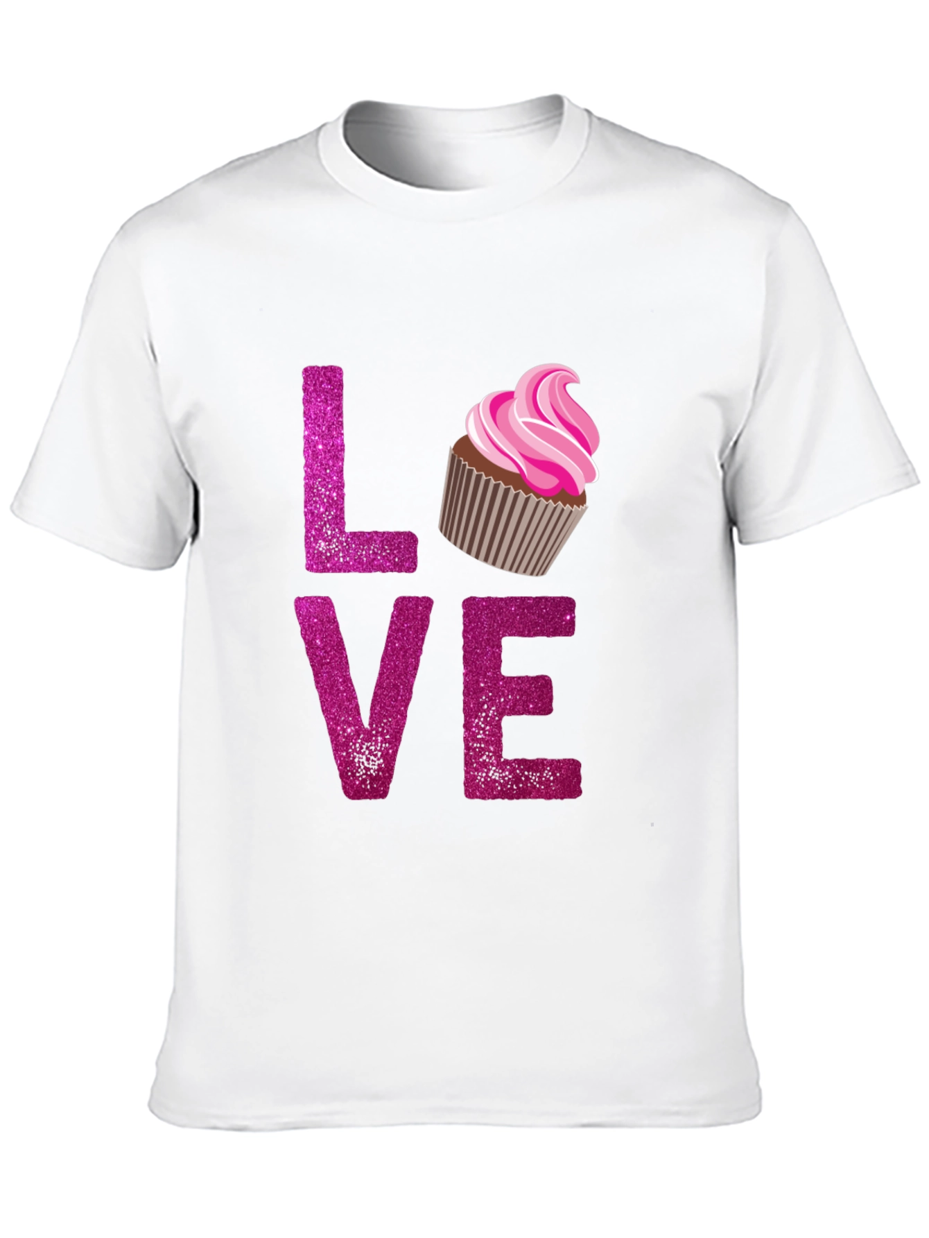 Love Cupcake Graphic Tee - Black