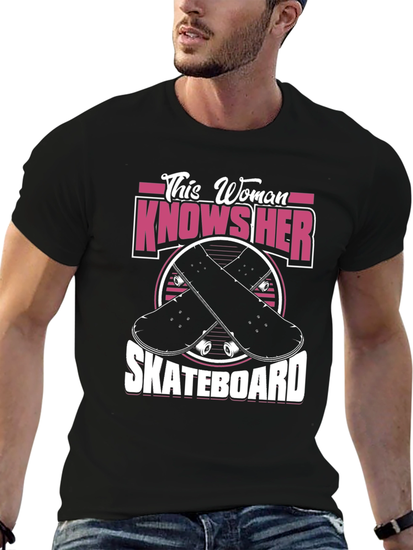 This Woman Knows Her Skateboard Graphic Tee