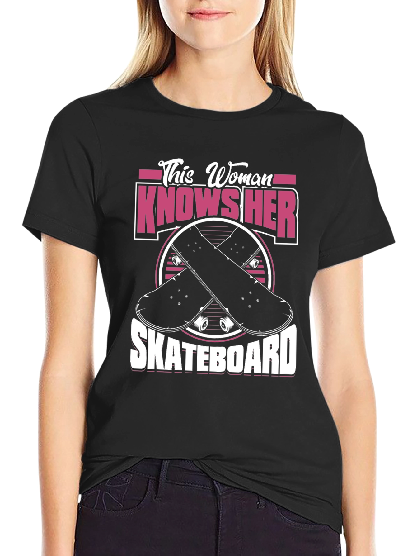 This Woman Knows Her Skateboard Graphic Tee