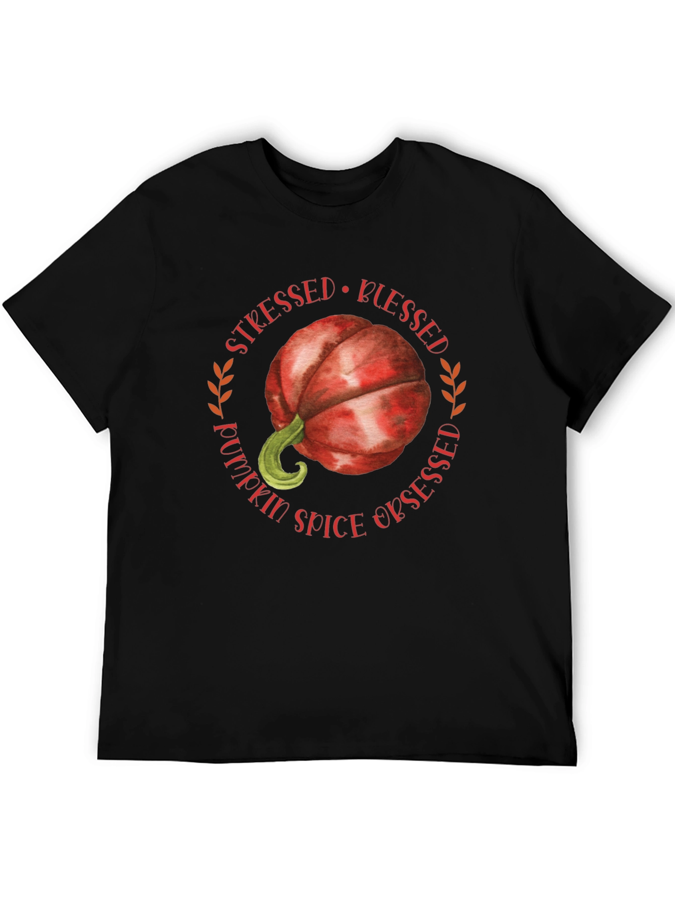 Stressed Blessed Pumpkin Spice Obsessed T-Shirt
