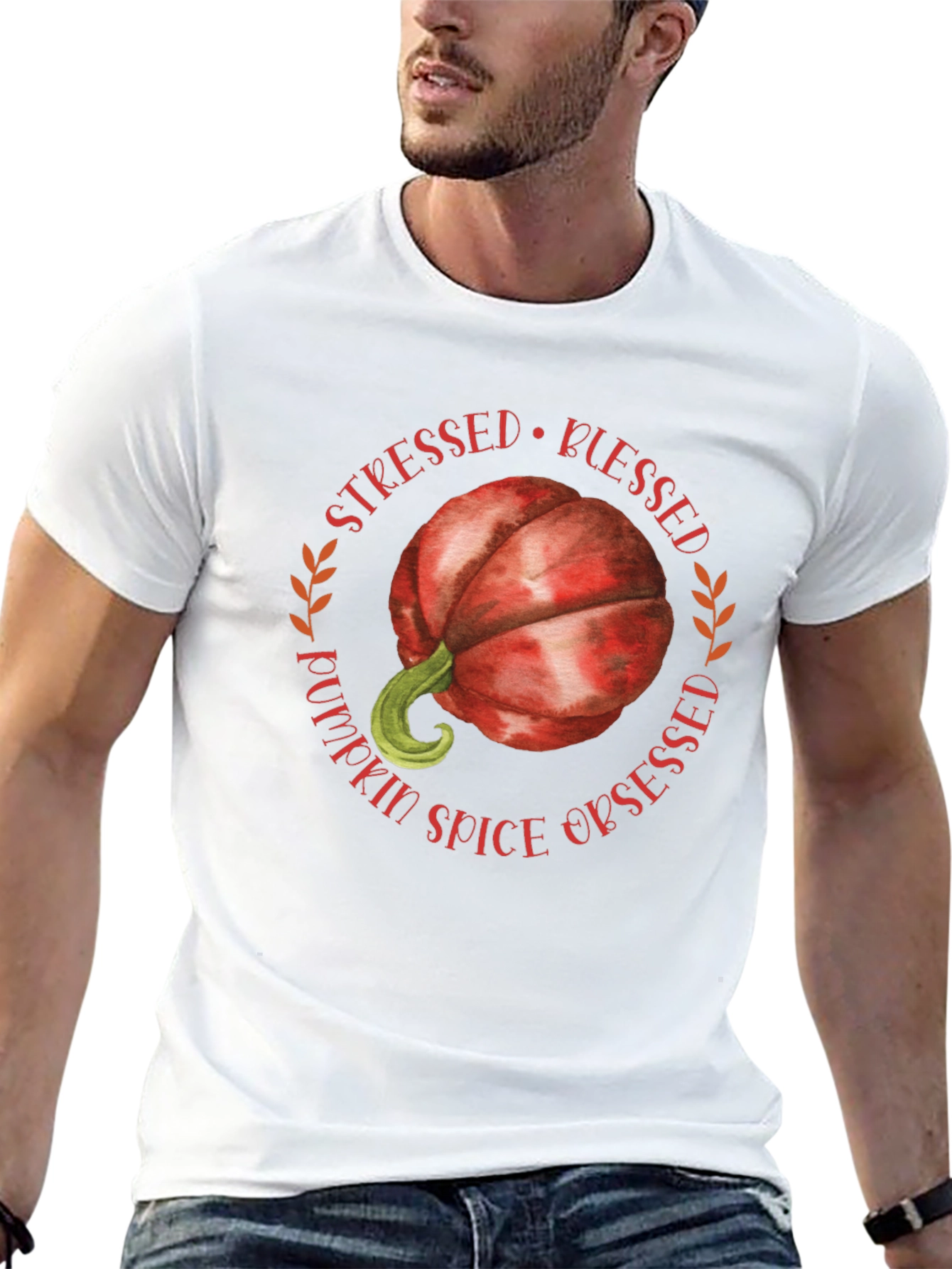 Stressed Blessed Pumpkin Spice Obsessed T-Shirt