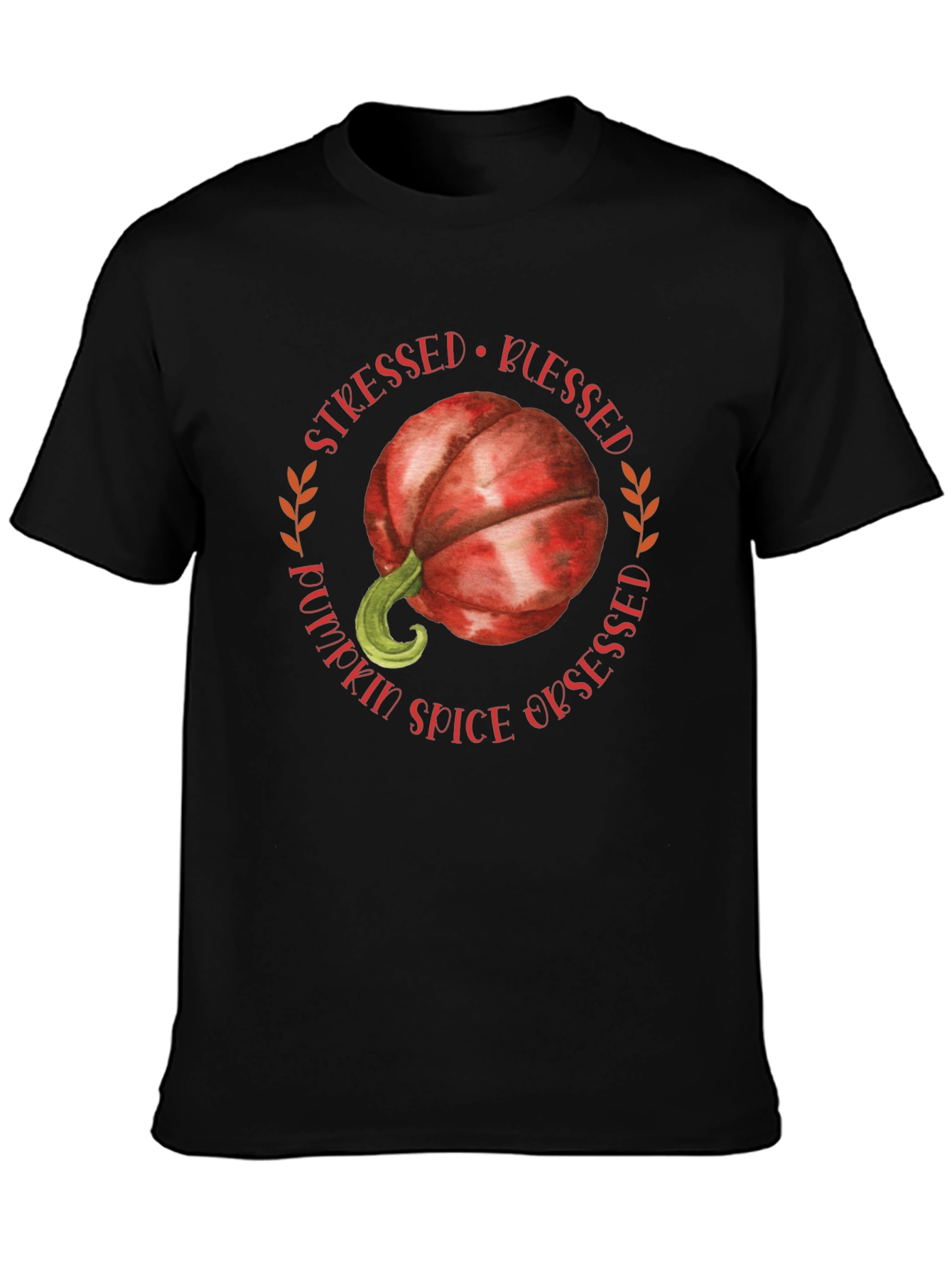 Stressed Blessed Pumpkin Spice Obsessed T-Shirt