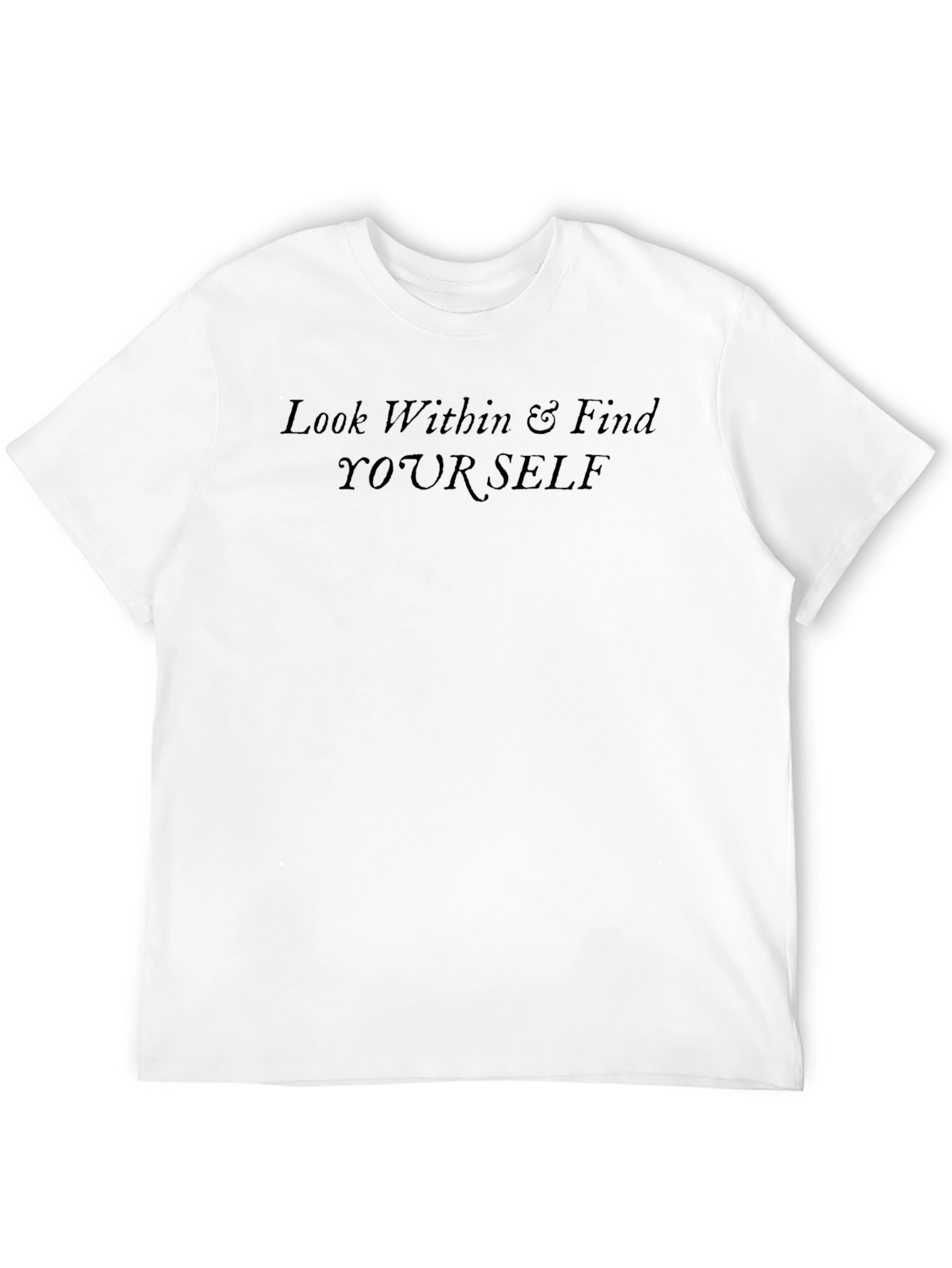 Inspirational Look Within Black T-Shirt