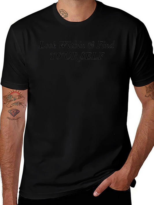 Inspirational Look Within Black T-Shirt