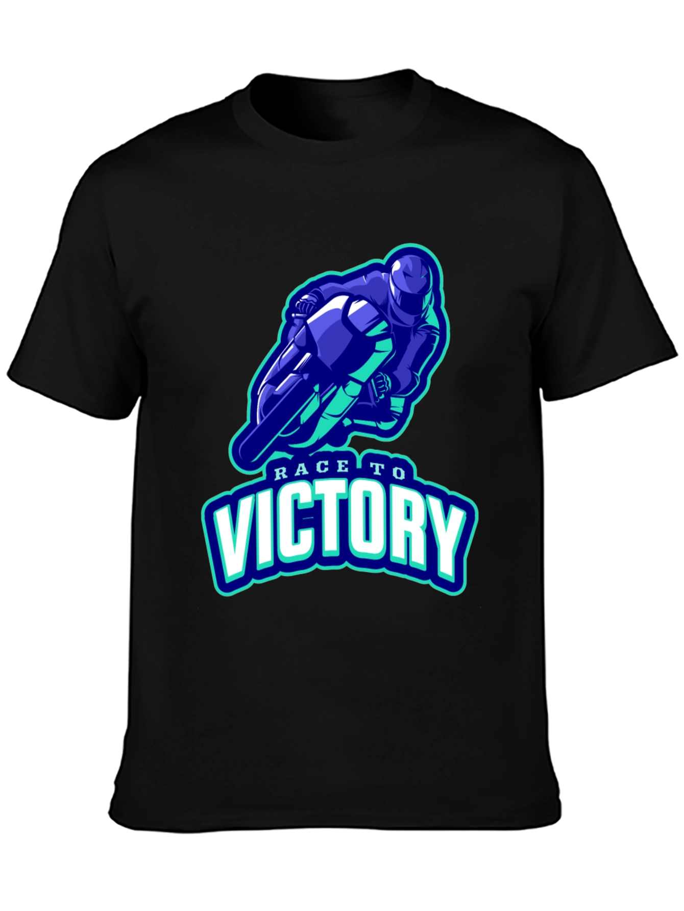 Race to Victory Graphic T-Shirt - Black