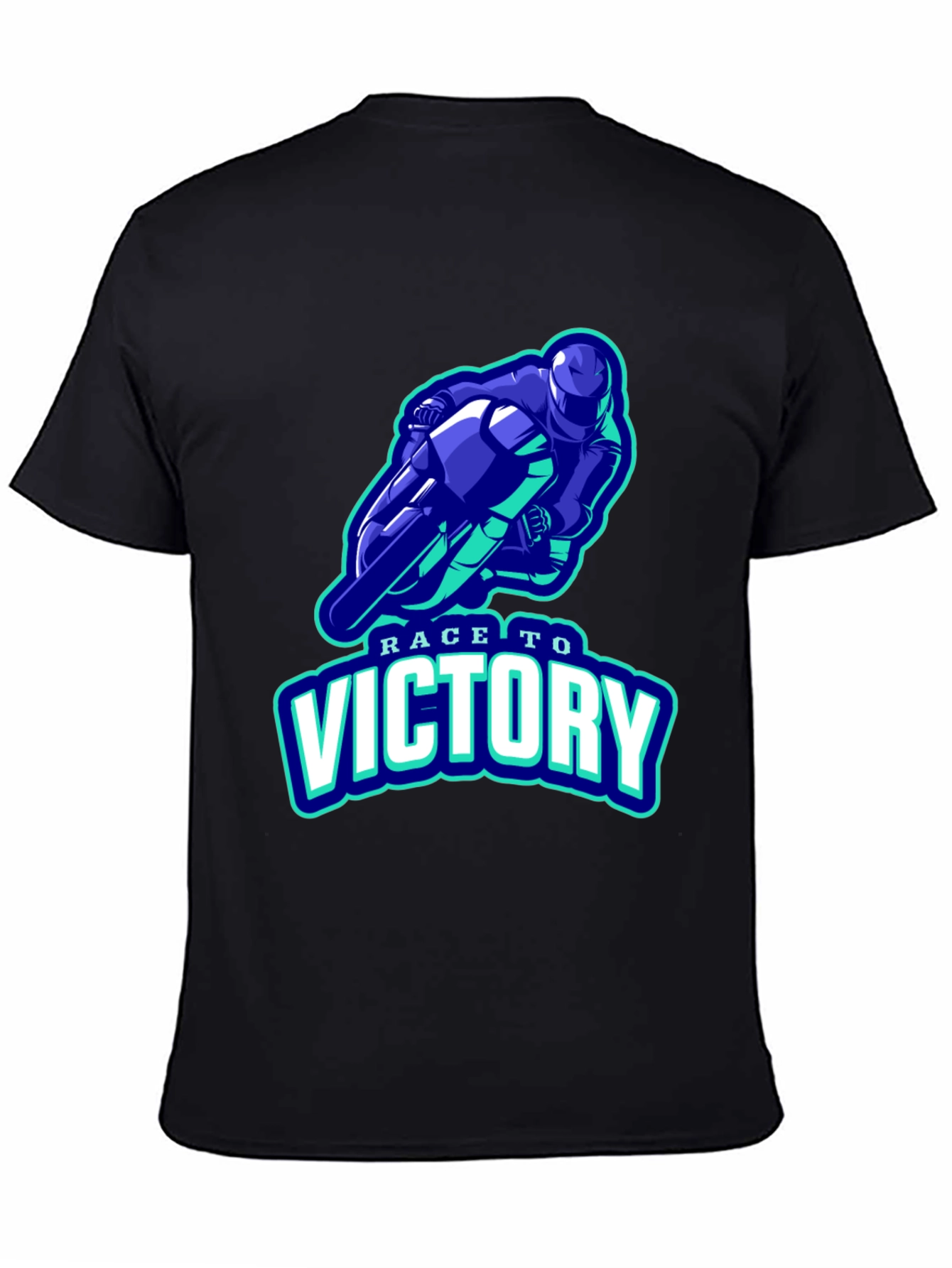 Race to Victory Graphic T-Shirt - Black