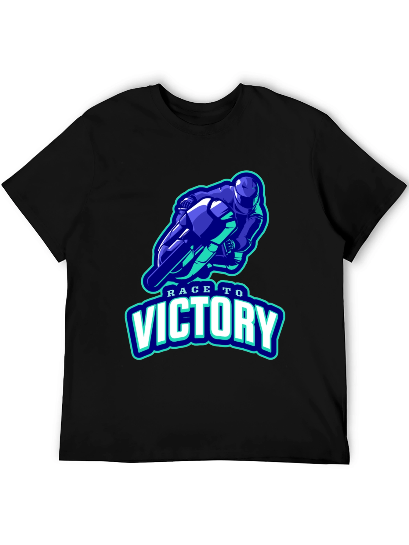 Race to Victory Graphic T-Shirt - Black
