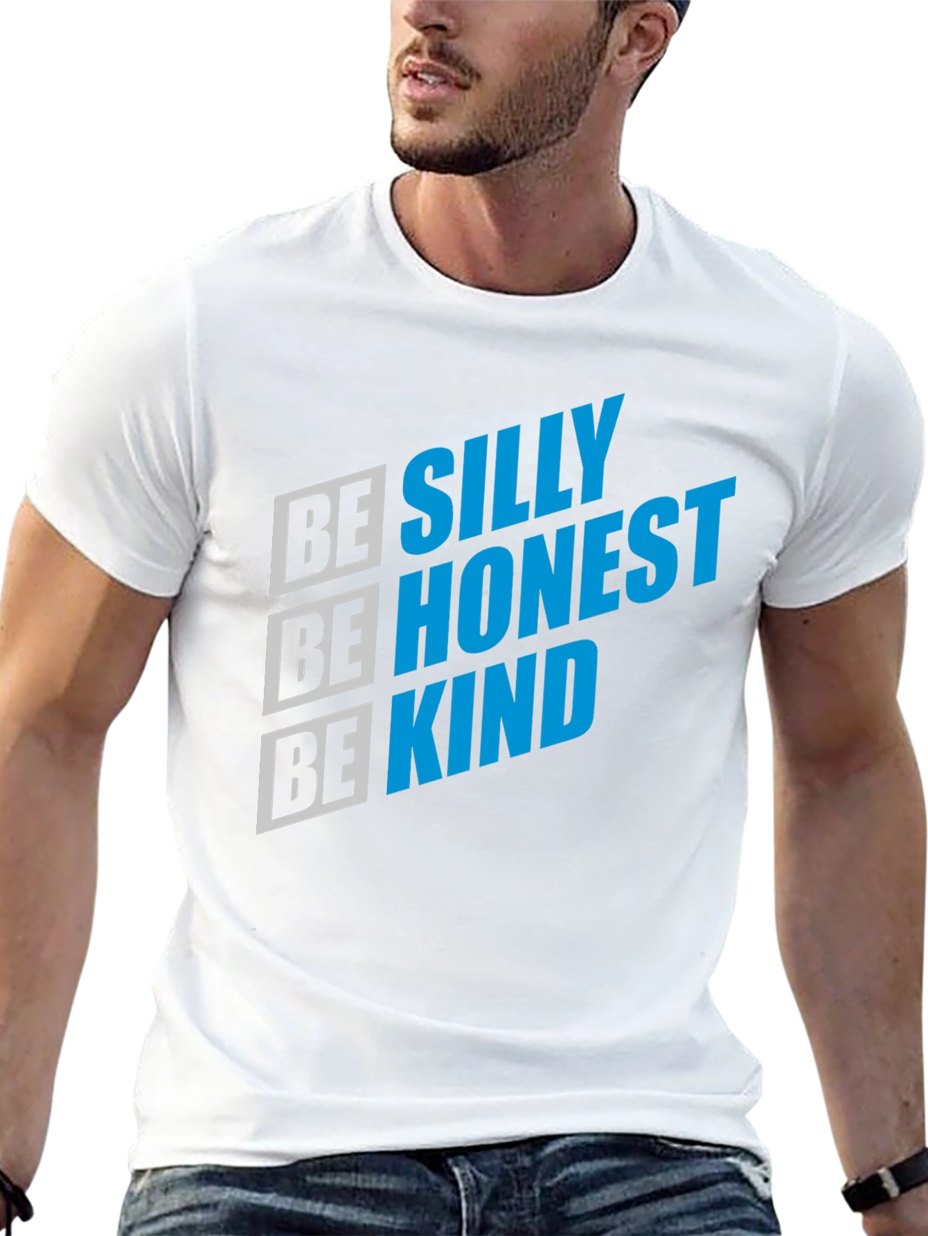 Be Silly Honest Kind Graphic Tee - Black